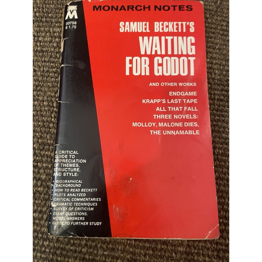 Notes on Beckett's "Waiting for Godot" (York... by Zurbrugg, Nicholas 0582782112